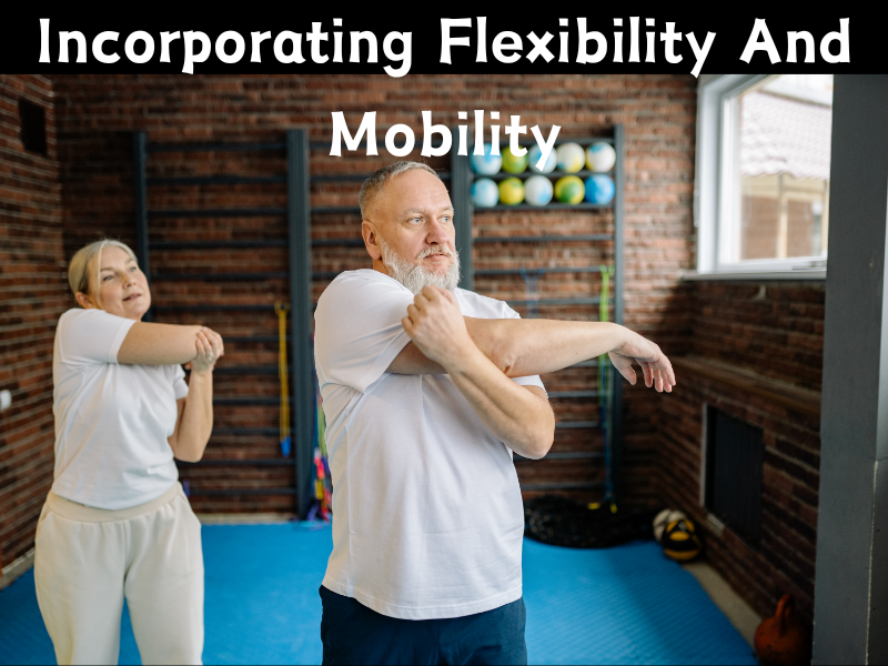 Two people stretching before their workout